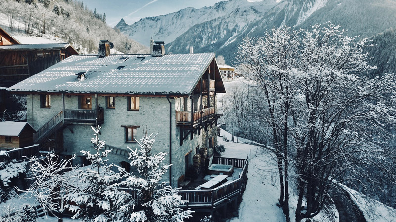 Catered chalet in Peisey-Vallandry with mountainous back drop